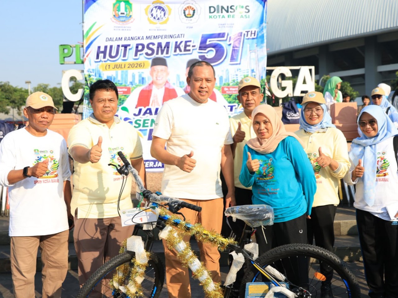 HUT ke-51 PSM Kota Bekasi, Jalan Sehat Lansia Jadi Momentum Perkuat Solidaritas Sosial